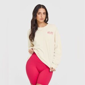 Oner active  Graphic Washed Long Sleeve Top | Off White - S
